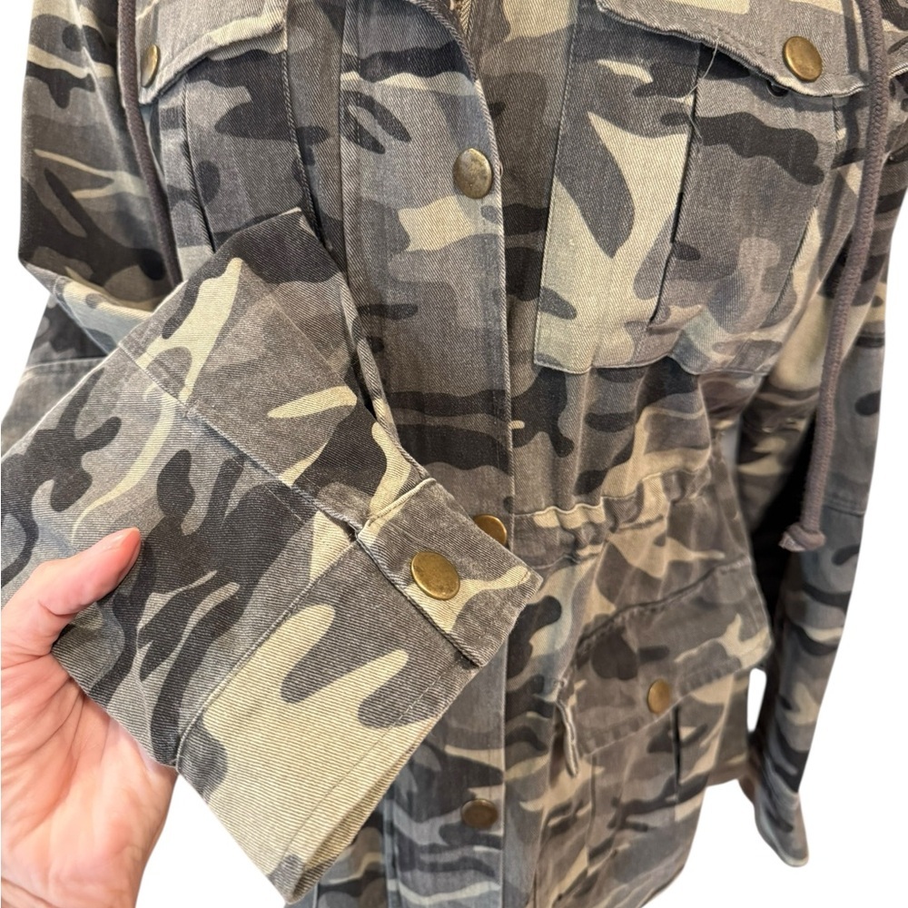Fate Camouflage Utility Anorak Jacket Camo Military Grunge Anorak Size Small - Picture 5 of 16